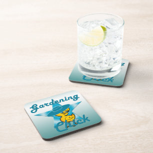 Gardening Chick #7 Coaster