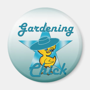 Gardening Chick #7 Magnet