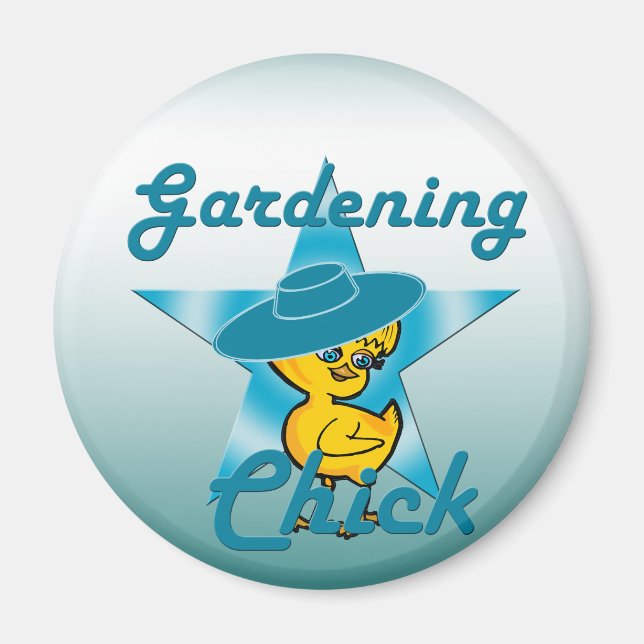 Gardening Chick #7 Magnet (Front)