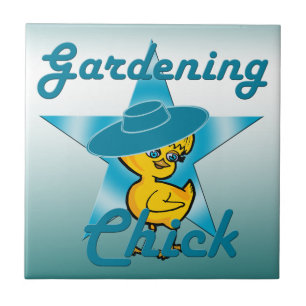 Gardening Chick #7 Tile