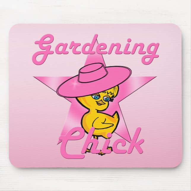 Gardening Chick #8 Mouse Pad (Front)