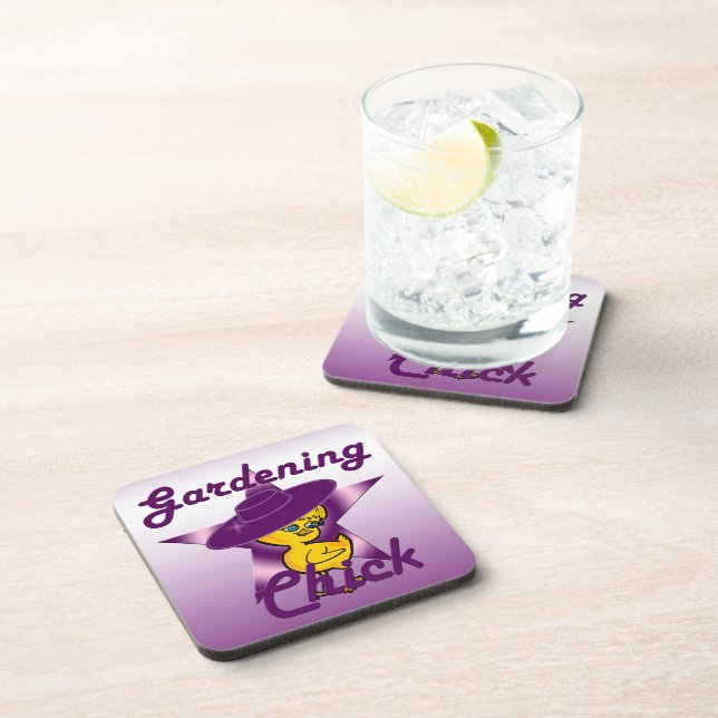 Gardening Chick #9 Coaster (Right Side)