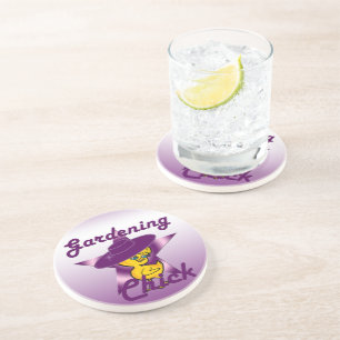 Gardening Chick #9 Coaster