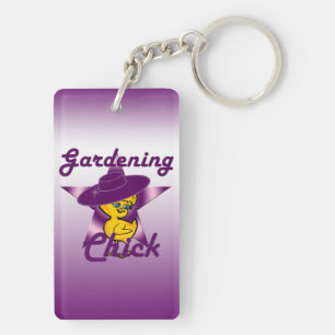 Gardening Chick #9 Keychain
