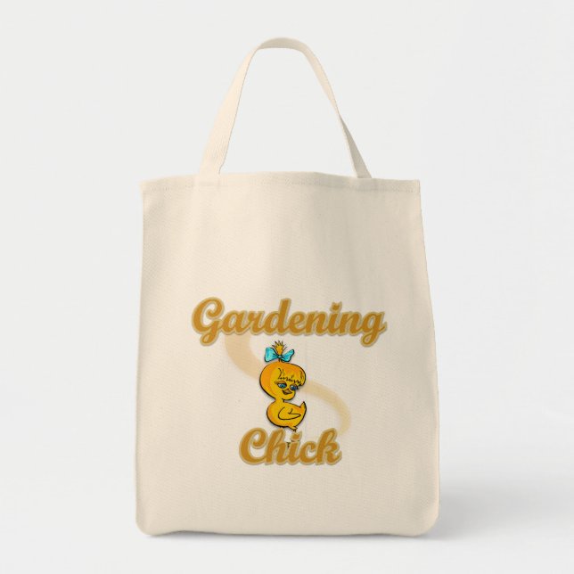 Gardening Chick Tote Bag (Front)