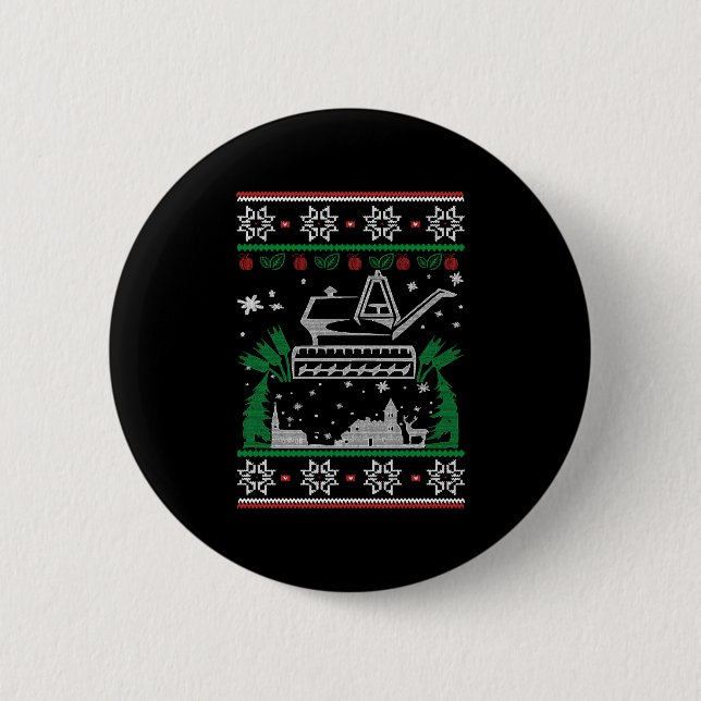 Gardening Christmas 2 Inch Round Button (Front)