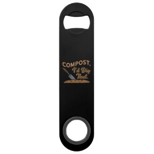 Gardening Compost Gardener Gift Bar Key