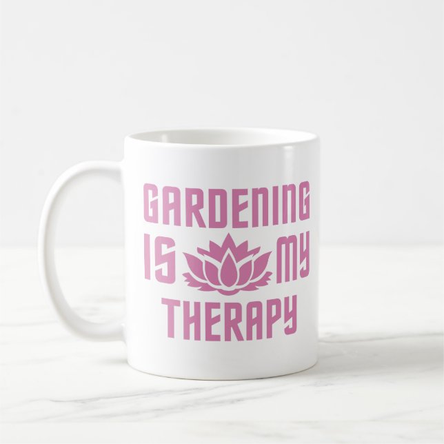 Gardening custom monogram mugs (Left)