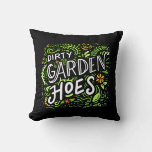 Gardening - Dirty Garden Hoes. Throw Pillow