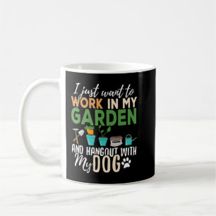 Gardening Dog Lover Gardener Garden Pet Gift Plant Coffee Mug