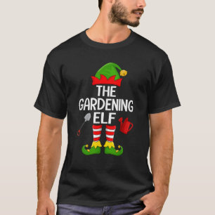 Gardening Elf Xmas Family Matching Elf Squad Chris T-Shirt