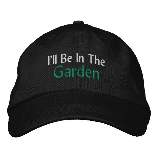 Gardening Embroidered Baseball Hat (Front)