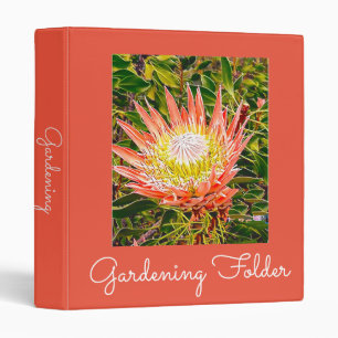 gardening folder tulip flowers binder