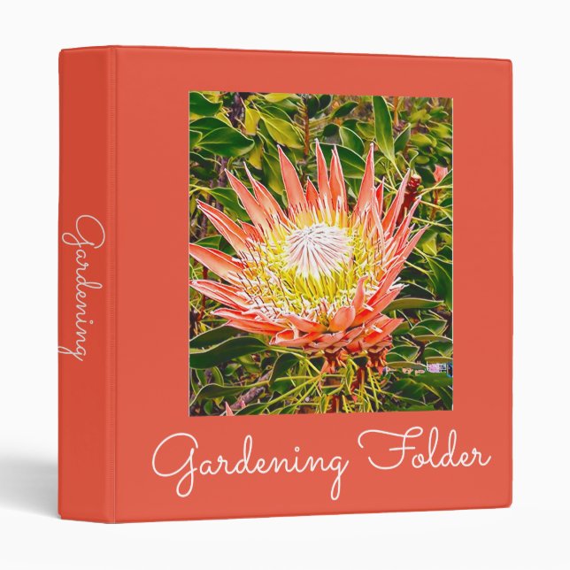 gardening folder tulip flowers binder (Front/Spine)