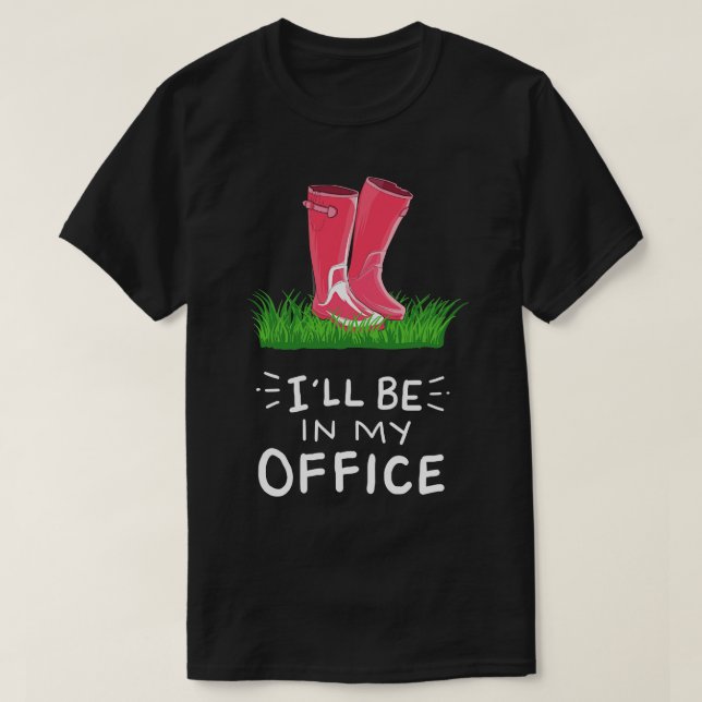 Gardening Garden Boots T-Shirt (Design Front)
