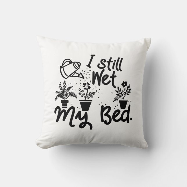 Gardening Gardener Throw Pillow (Front)