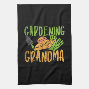 Gardening Grandma Kitchen Towel