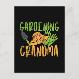Gardening Grandma Postcard