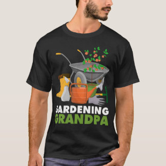 Gardening Grandpa Funny Vegetable Gardener Garden T-Shirt