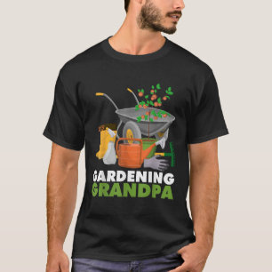 Gardening Grandpa Funny Vegetable Gardener Garden T-Shirt