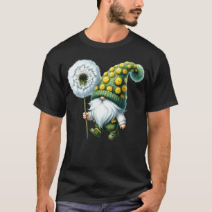 Gardening Grandpa Gnome For Garden Mom Dandelion F T-Shirt