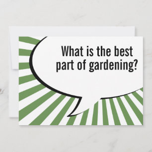 gardening hoes joke invitation
