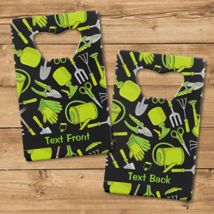 Gardening Icons Credit Card Bottle Opener