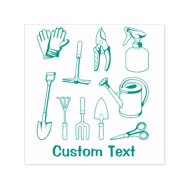 Gardening Icons Self-inking Stamp (Design)