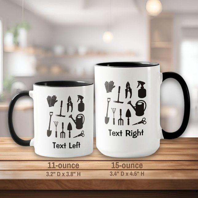 Gardening Icons Silhouettes Mug (Creator Uploaded)