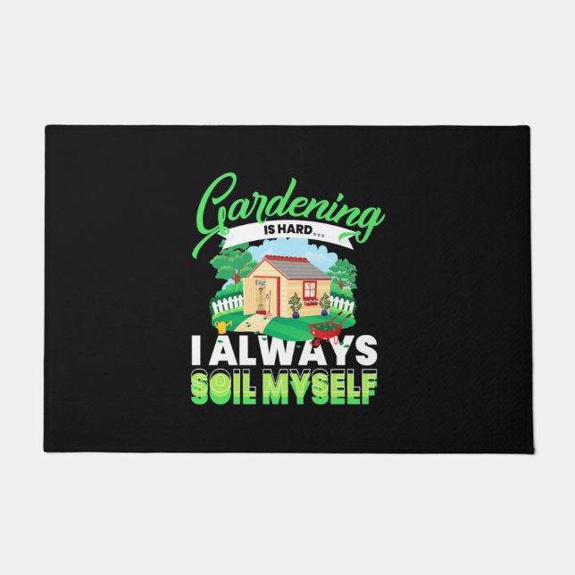 Gardening Is Hard Doormat (Front)