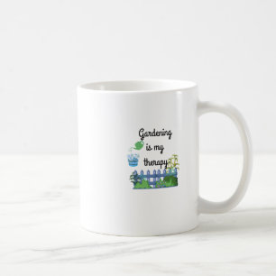 Gardening Is My Therapy Sticker Coffee Mug