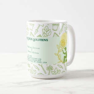 Gardening & Landscaping Solutions Business Card Coffee Mug
