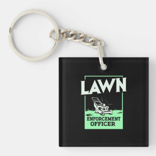 Gardening Lawn Mower Gift Keychain