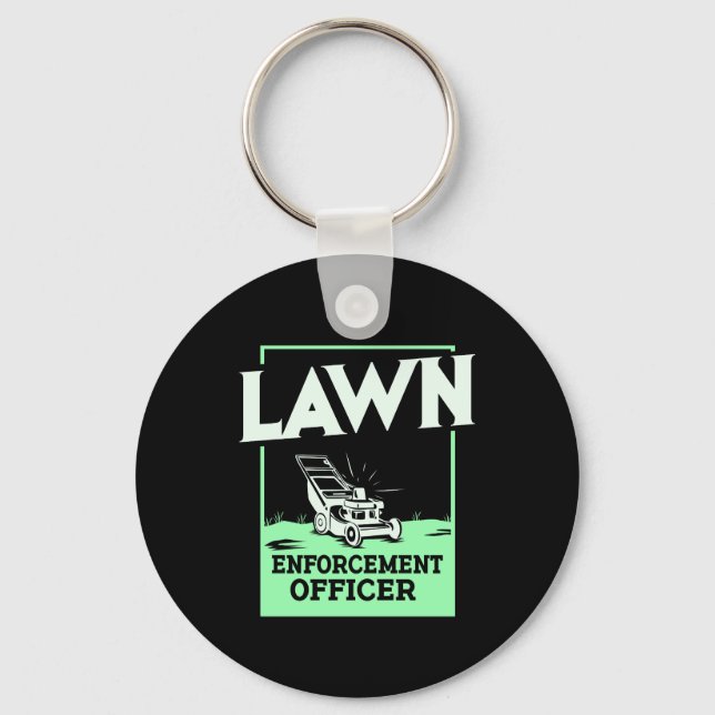 Gardening Lawn Mower Gift Keychain (Front)