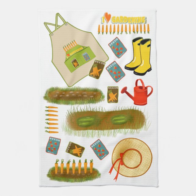 Gardening Love Towel (Vertical)