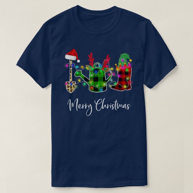 Gardening Merry Christmas shirt  (Design Front)