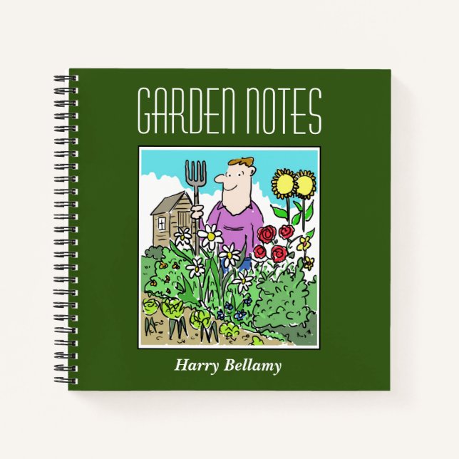 Gardening Notebook with Owner's Name (Front)