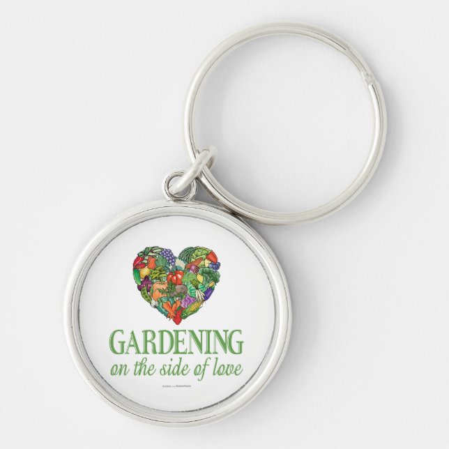 Gardening on the Side of Love Keychain (Front)