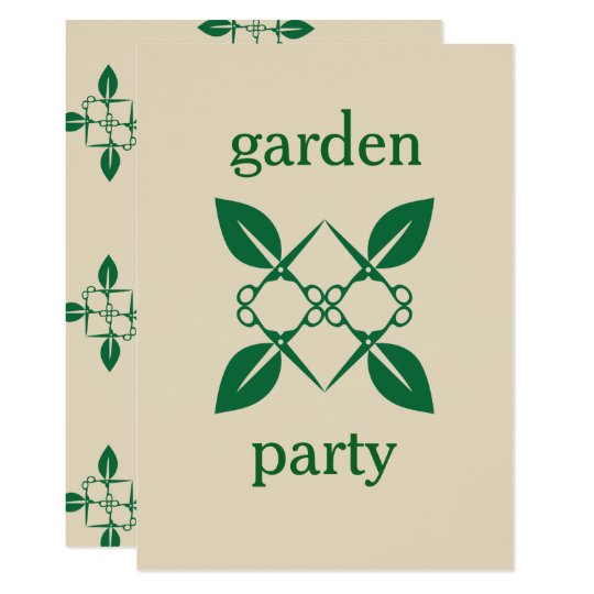 Gardening pattern card
