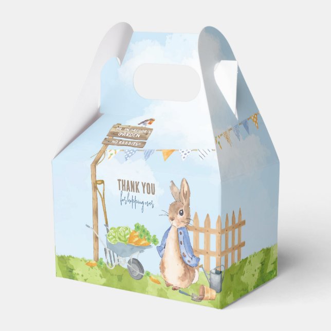 Gardening Peter the Rabbit Favor Box (Front Side)
