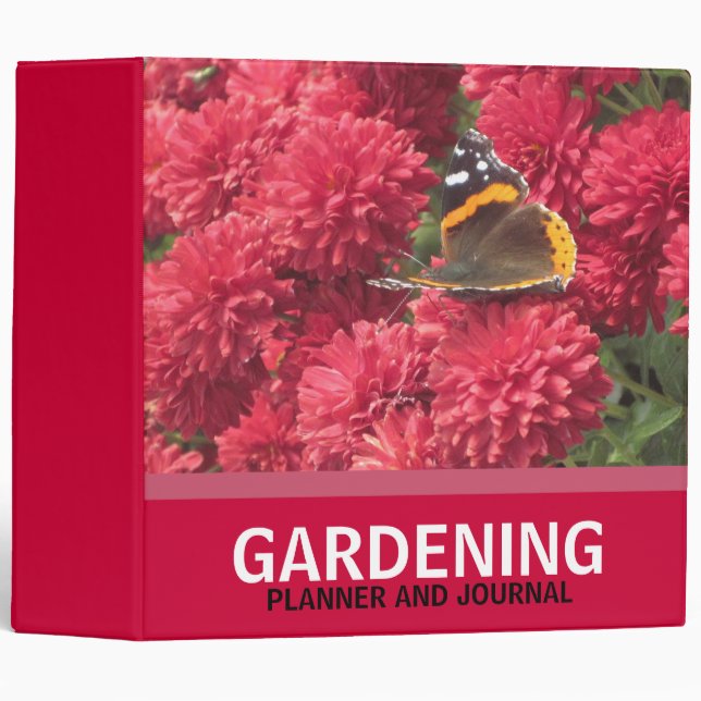 Gardening Planner and Journal Binder (Front/Spine)