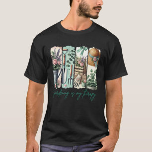 Gardening Plant Lady Brushstroke Gardening Is My T T-Shirt