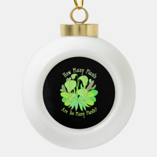 Gardening Plant Lover Gifts Ceramic Ball Christmas Ornament