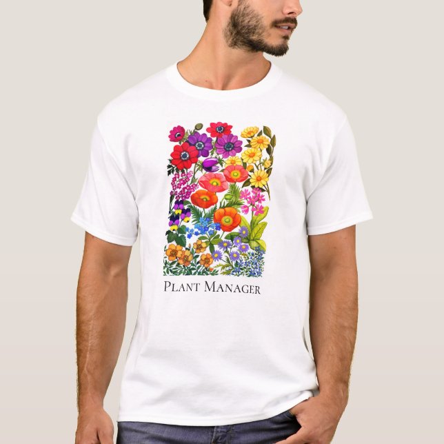 Gardening Plants Floral Garden T-Shirt (Front)