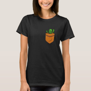Gardening Pocket Cactus Succulant Plants Garden Ga T-Shirt