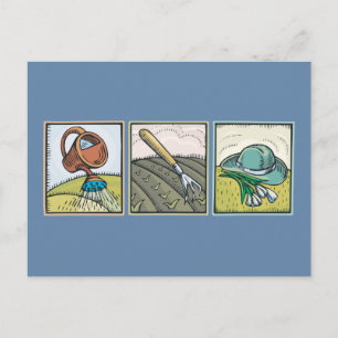 Gardening Postcard