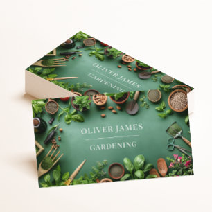 Gardening Services Business Card