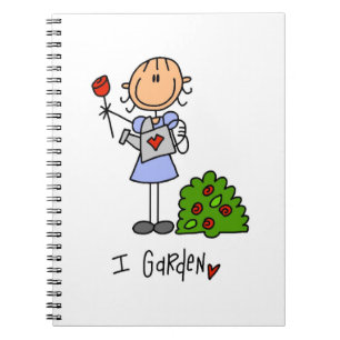 Gardening Stick Figure Notebook