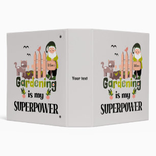 Gardening Superpower, Cute Gardener Binder