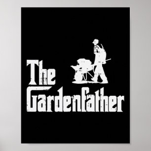 Gardening The Gardenfather Funny Movie Pun Fathers Poster